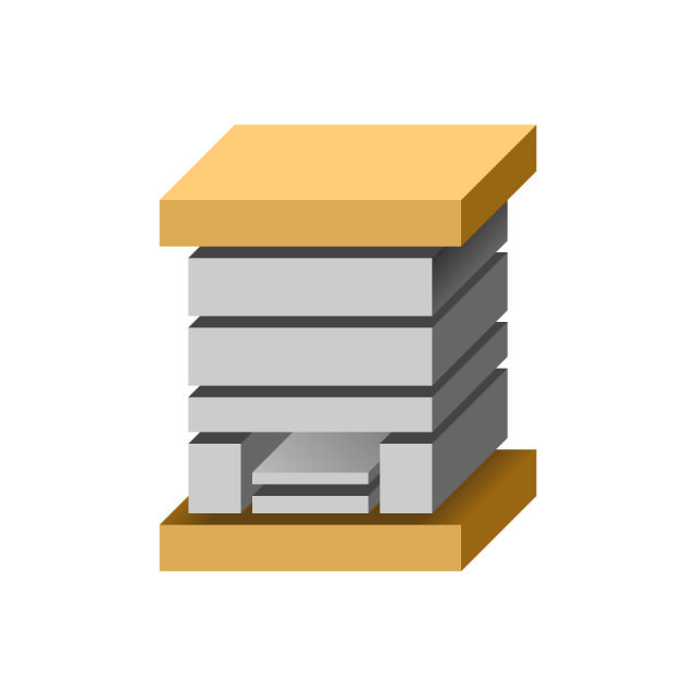 Upínací deska přesazená přes šířku rámu